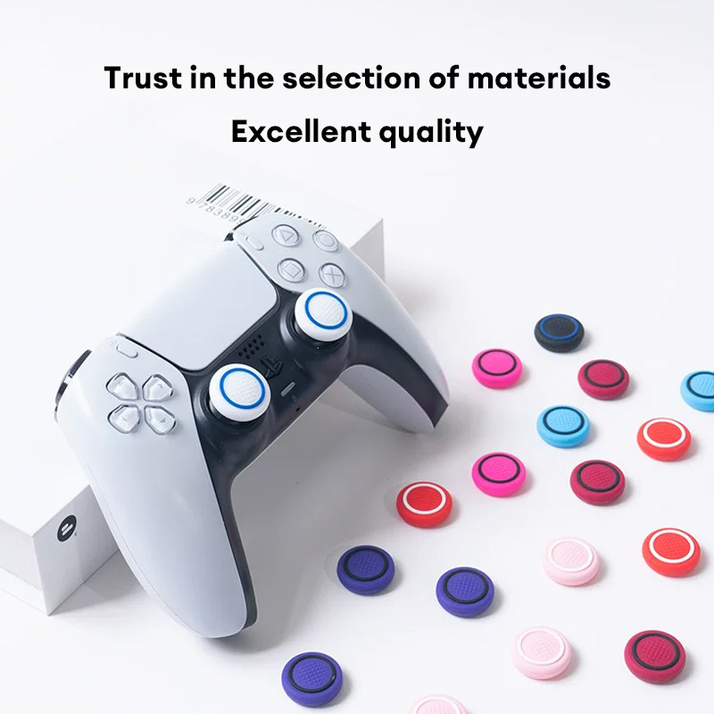 ฝาครอบจอยสติ๊กซิลิโคนอเนกประสงค์สำหรับจอย PS5/XBX/PS4 มีหลายแบบให้เลือก ติดตั้งง่าย