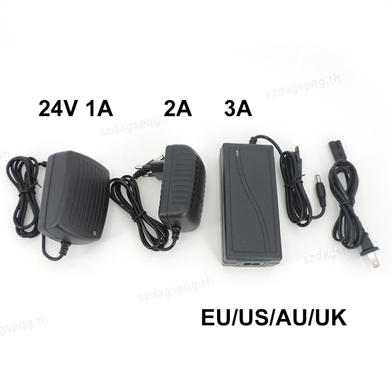 220v AC Converter to DC 24V 1A 2A 3A 2000ma 1000ma 3000MA EU US AU UK Plug Server Power Supply Adapt