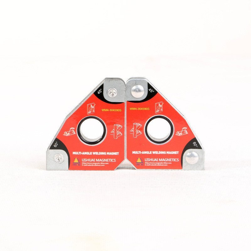 การเชื่อมหลายมุมเสริมแม่เหล็ก WM4-304590S Welding Locator Lishuai NdFeB Holder QQ95