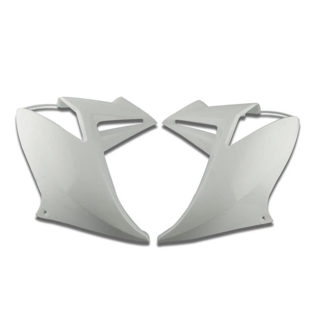 แฟริ่งคู่ด้านซ้ายและขวา แฟริ่งฝาครอบหม้อน้ําสําหรับ KAWASAKI ER6N ER-6N 2009-2012 2010 2011 สีดํา/ไม