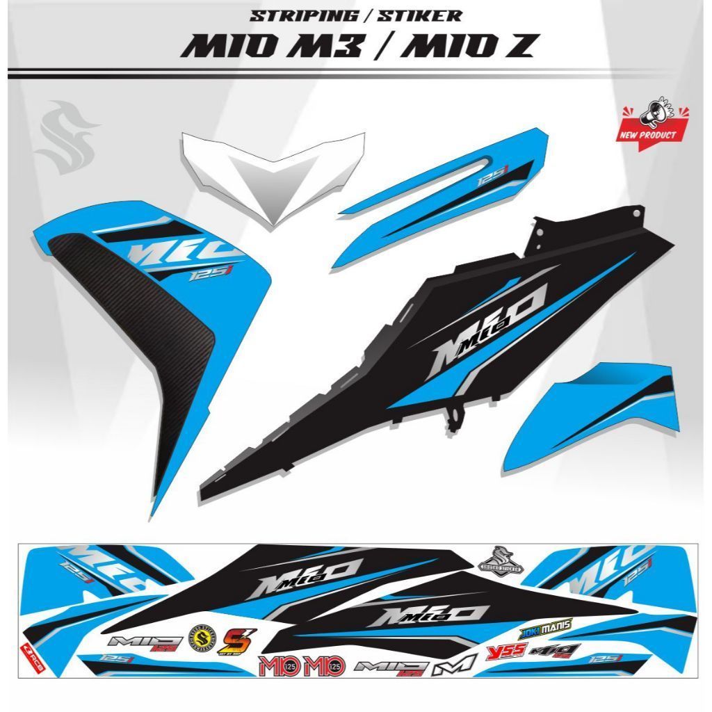 MIO M3 STRIPING VARIATION / MIO M3 สติ๊กเกอร์ / MIO Z / COOL MIO M3 VARIATION STRIPING