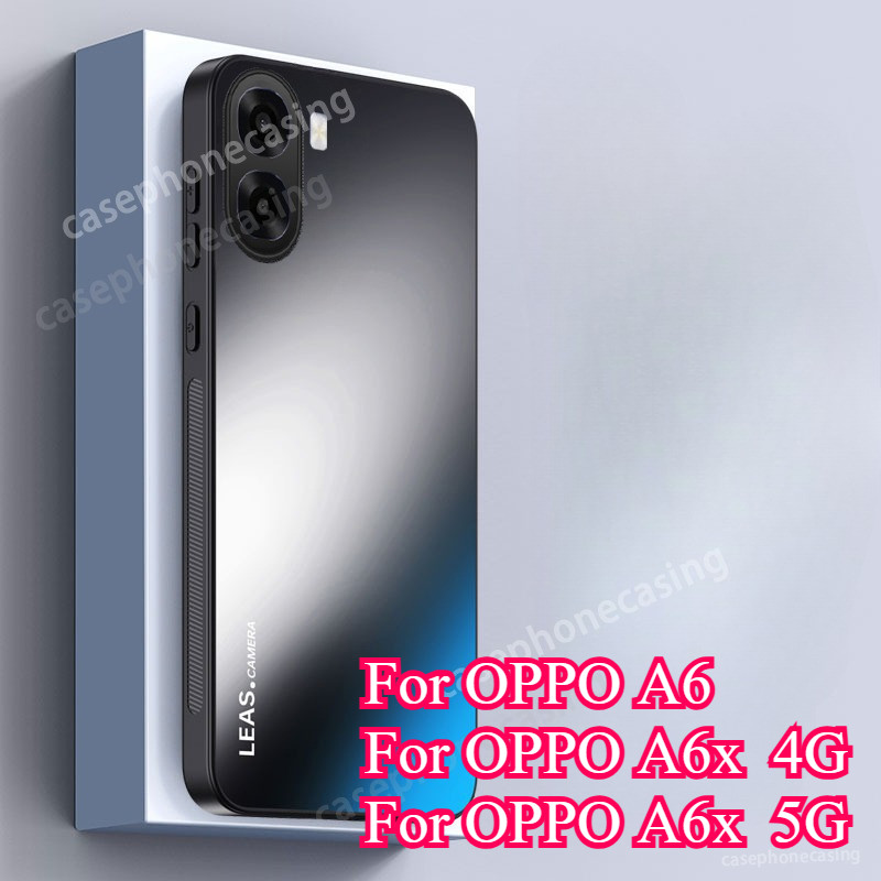 เคสโทรศัพท์สําหรับOPPO A6 A6T A6X A6S Pro A6Pro A6TPro 4G 5G 2026 เคสโทรศัพท์Matte FrostedอะคริลิคผิวAnti-fall Hard Shellกันกระแทกปกหลัง