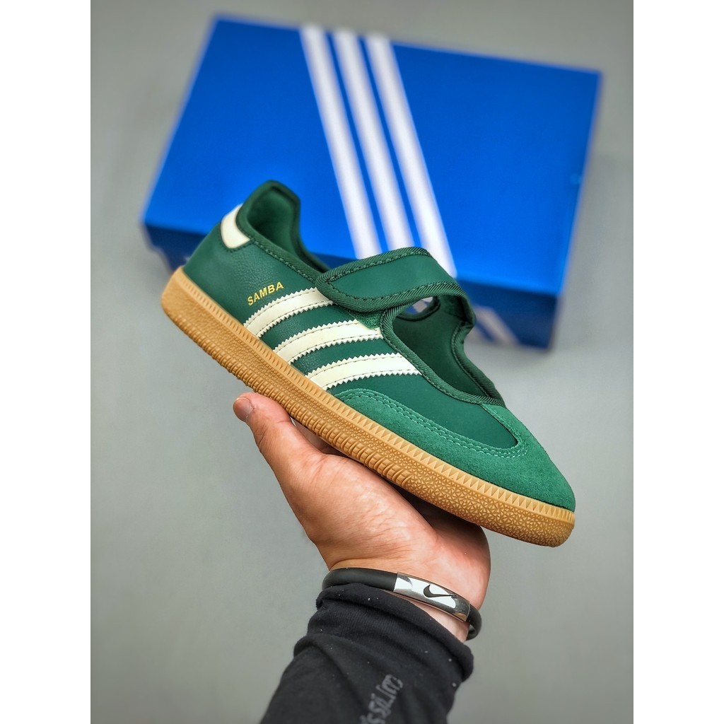 [Company] Janes Low-Top Leather Flat Sneakers - รองเท้ากีฬาลําลองสําหรับผู้ชายและผู้หญิง JR7340