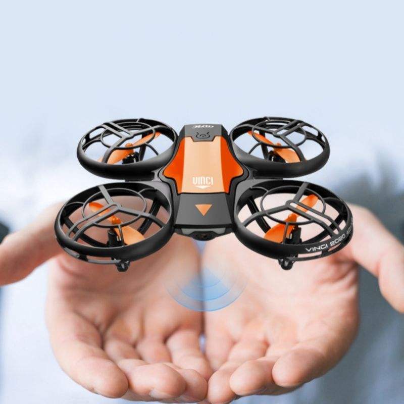 V8 Mini Drone HD กล้อง WiFi FPV ป้องกันการออกแบบ Drone Quadcopter RC ท่าทางควบคุม Drone ของเล่น