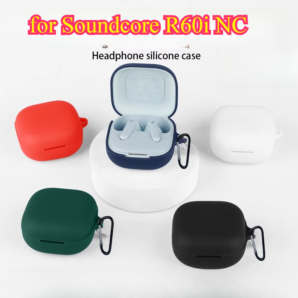 สําหรับ Anker Soundcore R60i NC กรณี R50i K20i สีทึบซิลิโคนหูฟังบลูทูธสําหรับ Soundcore P31i กันกระแทกได้ยินกล่อง funda
