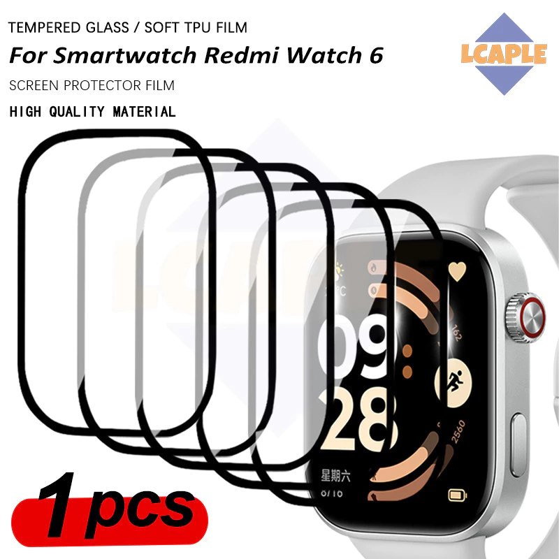 กระจกนิรภัย / ฟิล์มอ่อน TPU สำหรับ for Redmi Watch 6 / 5 Lite / 6 5 Active / 5 / 4 / 3 Lite 3 อุปกรณ์เสริมป้องกันหน้าจอ