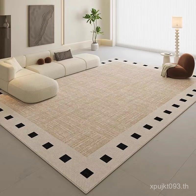 High-End หรูหราห้องนั่งเล่นที่เรียบง่ายโต๊ะกาแฟผ้าห่มโซฟาเบาะในครัวเรือนพรมสไตล์ห้องนอนInsสไตล์โมเดิ