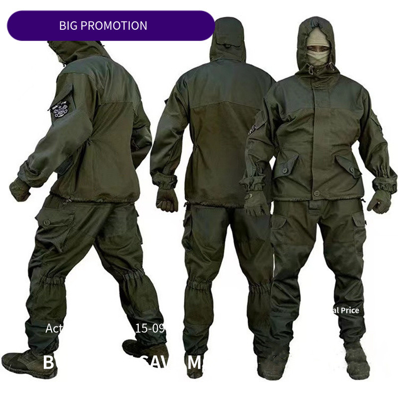 GORKA-3ชุดยุทธวิธี Guoka ของรัสเซียชุดเครื่องมือที่ทนต่อการสึกหรอชุดล่าสัตว์ชุดแฟนทหารชุดสนาม