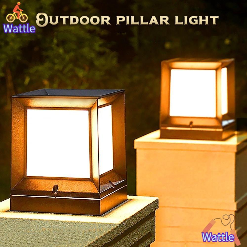 WATTLE โคมไฟคอลัมน์สำหรับกลางแจ้ง ดีไซน์โมเดิร์น ทนทานต่อน้ำ IP54 สว่างสดใสในสวนและพื้นที่ภายนอก