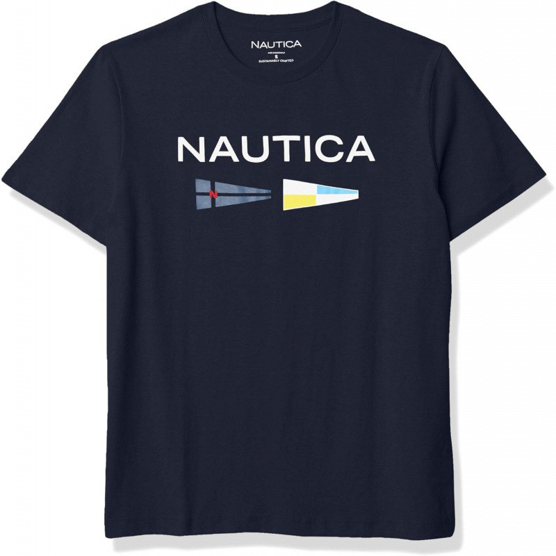 2026เสื้ออเนกประสงค์สําหรับผู้ชายNautica Mens Mens Sustainably Crafted Logo SiCOD OJMM