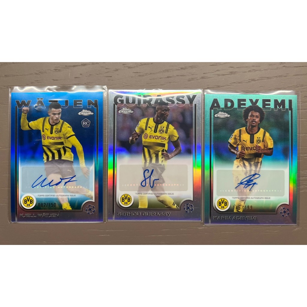 ((ขนส่งอากาศด่วน) หนึ่งภาพ 3 ชิ้น DoTot DoTjen RC Watjen RC 2024-25 Topps Chrome Kjell Watjen RC Wat