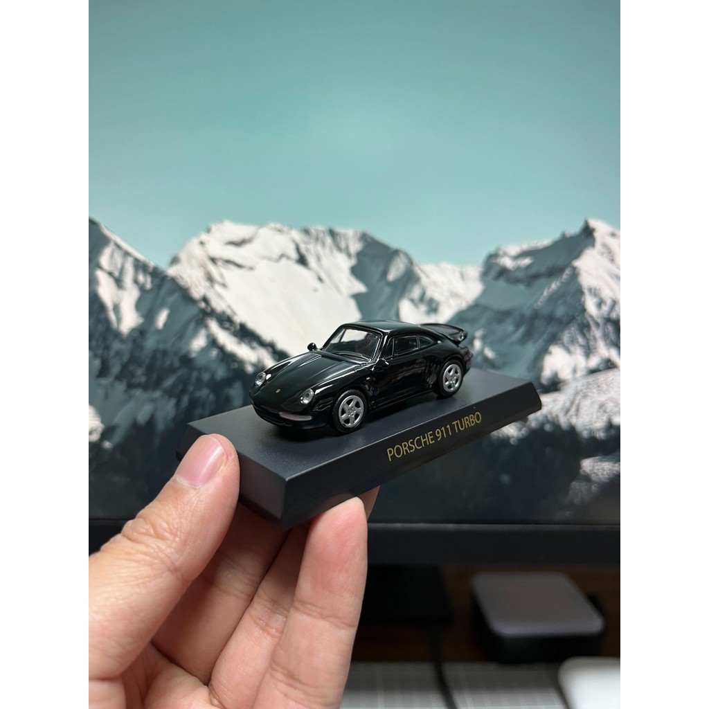 1/64 Jingshang kyosho Porsche 911 turbo 993 Black Porsche 911 Turbo 993 ไม่มีการ์ด ไม่มีกล่อง Self-V