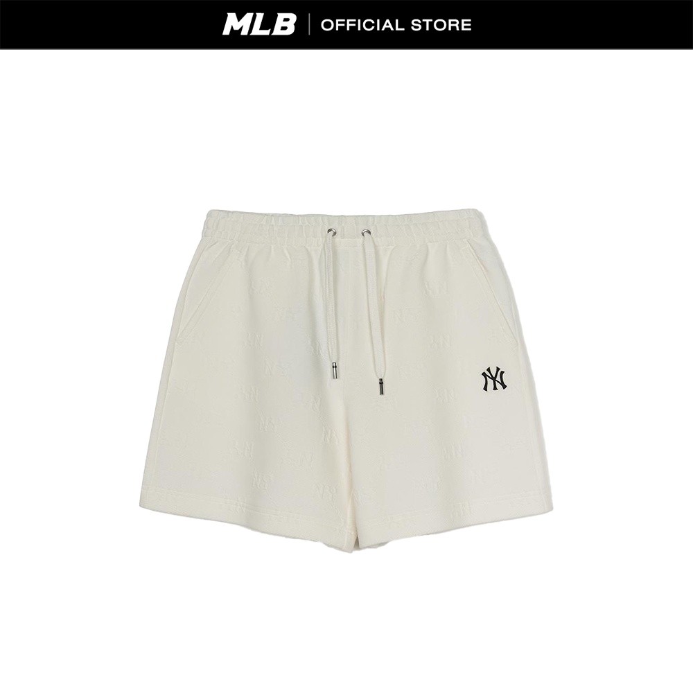 MLB กางเกงขาสั้น ยูนิเซ็กส์ Unisex Tone-On-Tone Jacquard Dia Monogram 7" Shorts รุ่น 3ASPM0453 50IVS