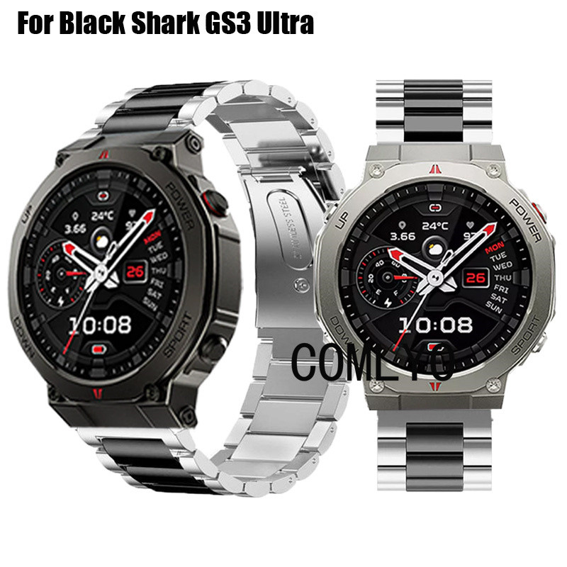 สําหรับ Black Shark GS3 Ultra Smart Watch Strap สายรัดข้อมือโลหะสแตนเลส Men Band