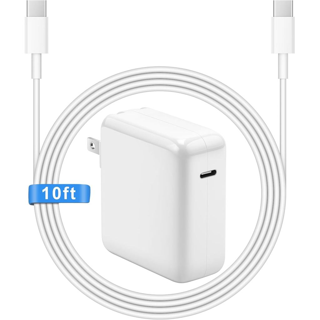 เครื่องชาร์จอากาศ Mac Book Pro 10FT, สายชาร์จ Type C ยาวพร้อม 118W 96W 87W 61W USB Type C(USB-C) อะแ