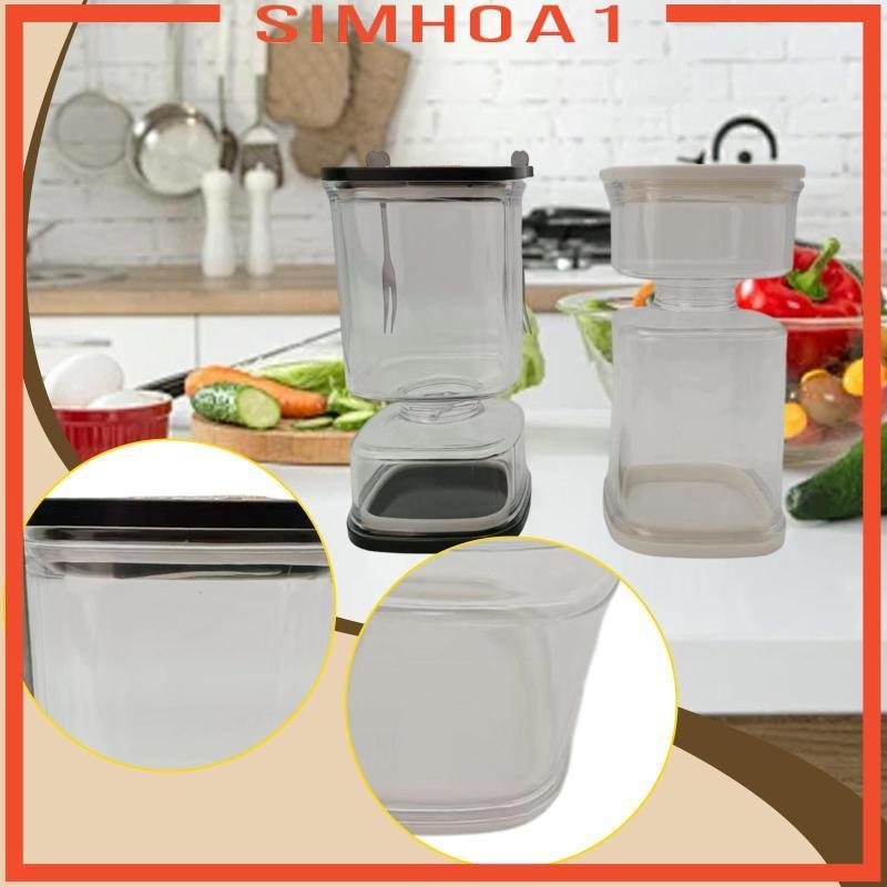 [Simhoa1] ผักดองและมะกอกนาฬิกาทราย Jar คอนเทนเนอร์ดองมัลติฟังก์ชั่นป้องกันการรั่วซึมสําหรับ Capers K