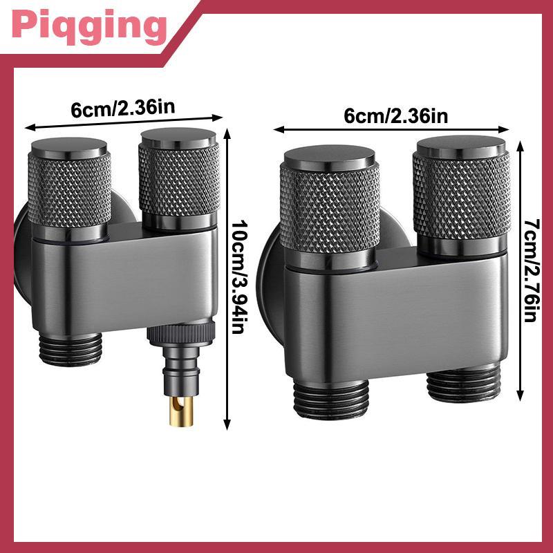 Piqging สแตนเลส One-point Two-water มุมวาล์ว One-inlet Two-outlet Water Divter วาล์วควบคุมอิสระวาล์วมุมสําหรับห้องน้ําอุปกรณ์ห้องน้ํา TH - รูปที่ 3