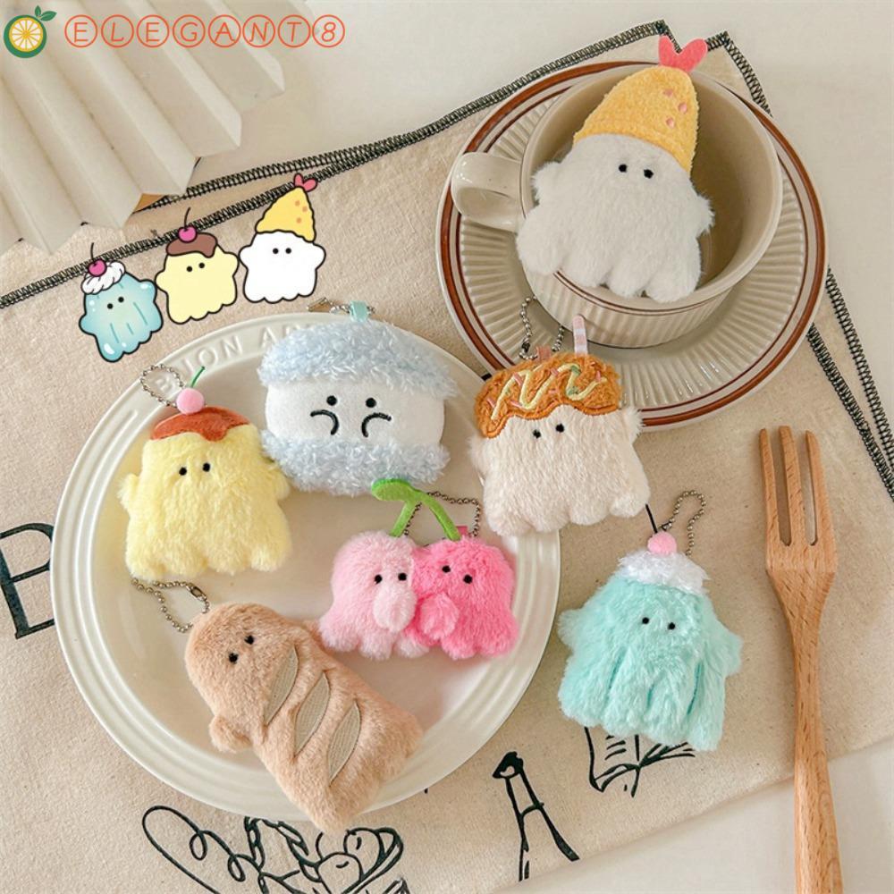 AELEGANT Magnetic Obaknu พวงกุญแจสไตล์สุ่ม Obaku แม่เหล็กติดตู้เย็น, น่ารักน่ารัก Furry Soft Mini Gh