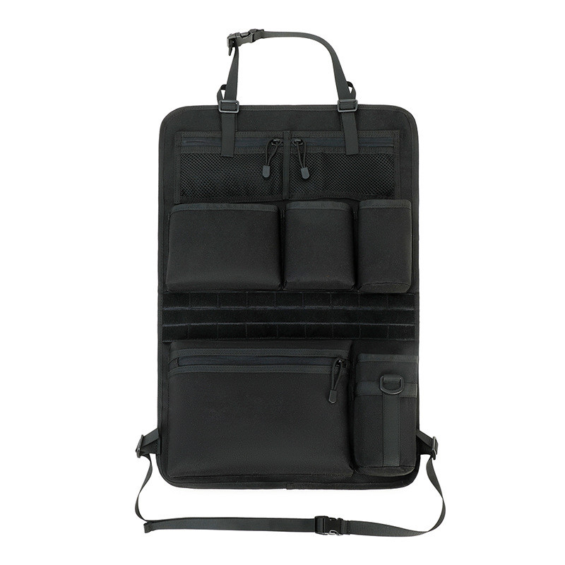 Oxford Buduo Car Net Pocket Hanging Bag Camouflage Tactical Car Seat Back Storage Bag MOLLE Storage 