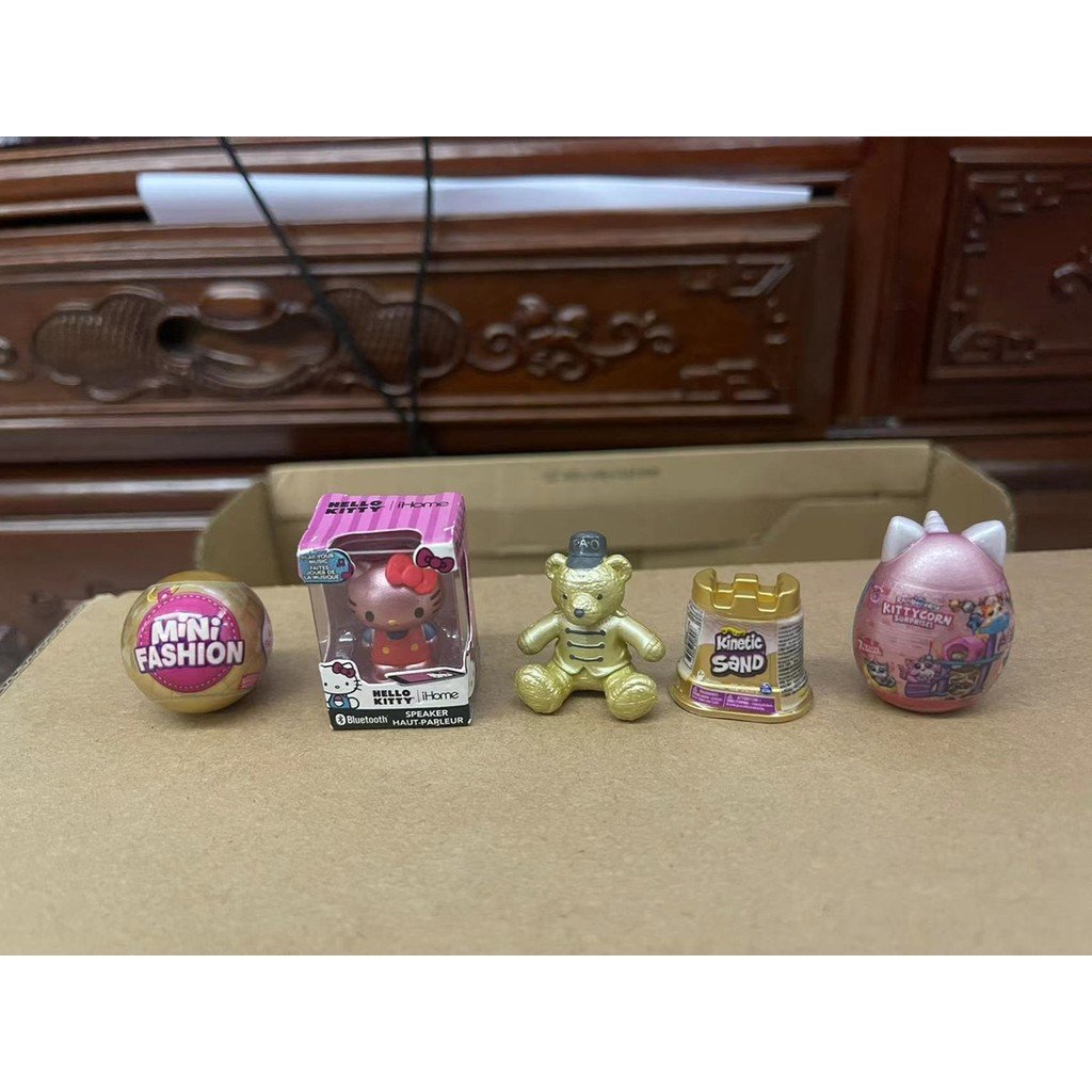 สินค้าใหม่ ของแท้ Rose Gold kitty Golden Duffy Bear Golden Ball Medium Ball Mini Toy Jewelry 7KHY