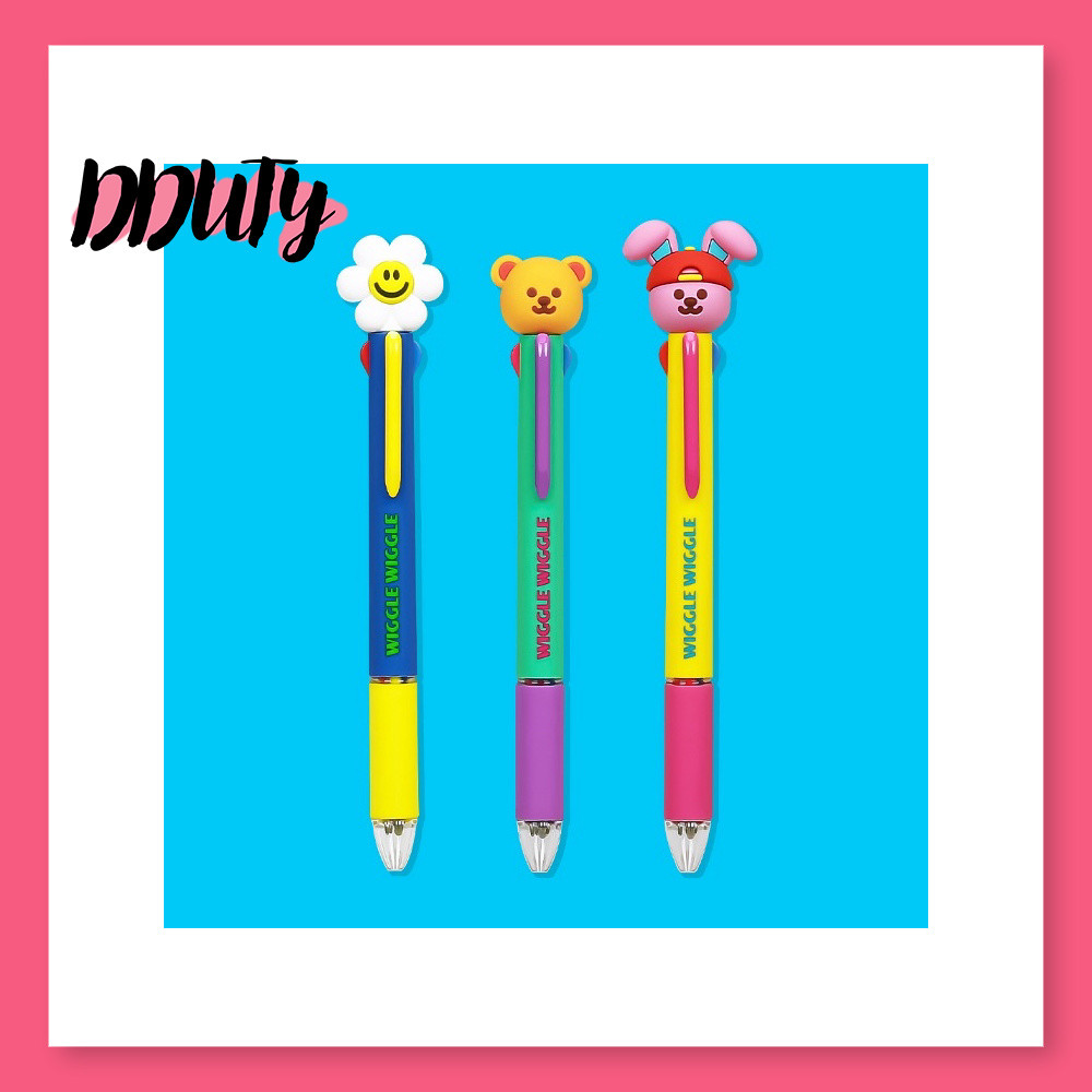 <Wiggle Wiggle> FIgure 4 Color Multi Pen (Smile We Love / Wiggle Bear / Little Play Bunny)