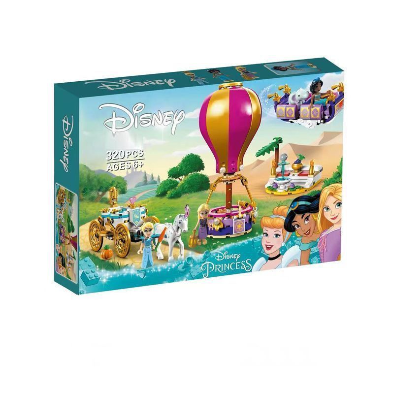 เข้ากันได้กับเลโก้ซีรีส์ 43216 Princesss Magic Journey Girl ประกอบอาคารบล็อกของเล่นของขวัญ