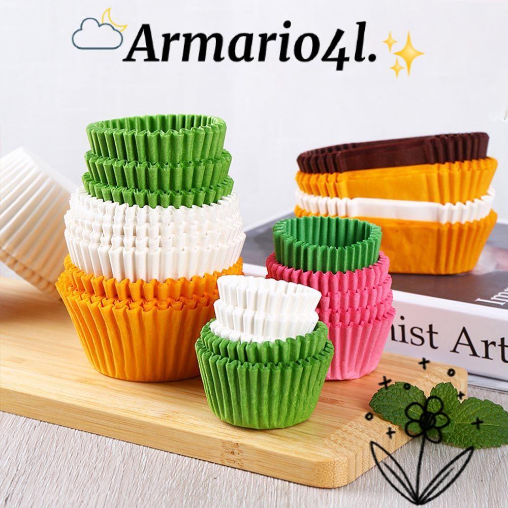 ARMARIO 500/1000PCS ช็อกโกแลตกระดาษ DIY ถ้วยอบเค้ก Liner Pastry เครื่องมือ Cupcake Wrappers