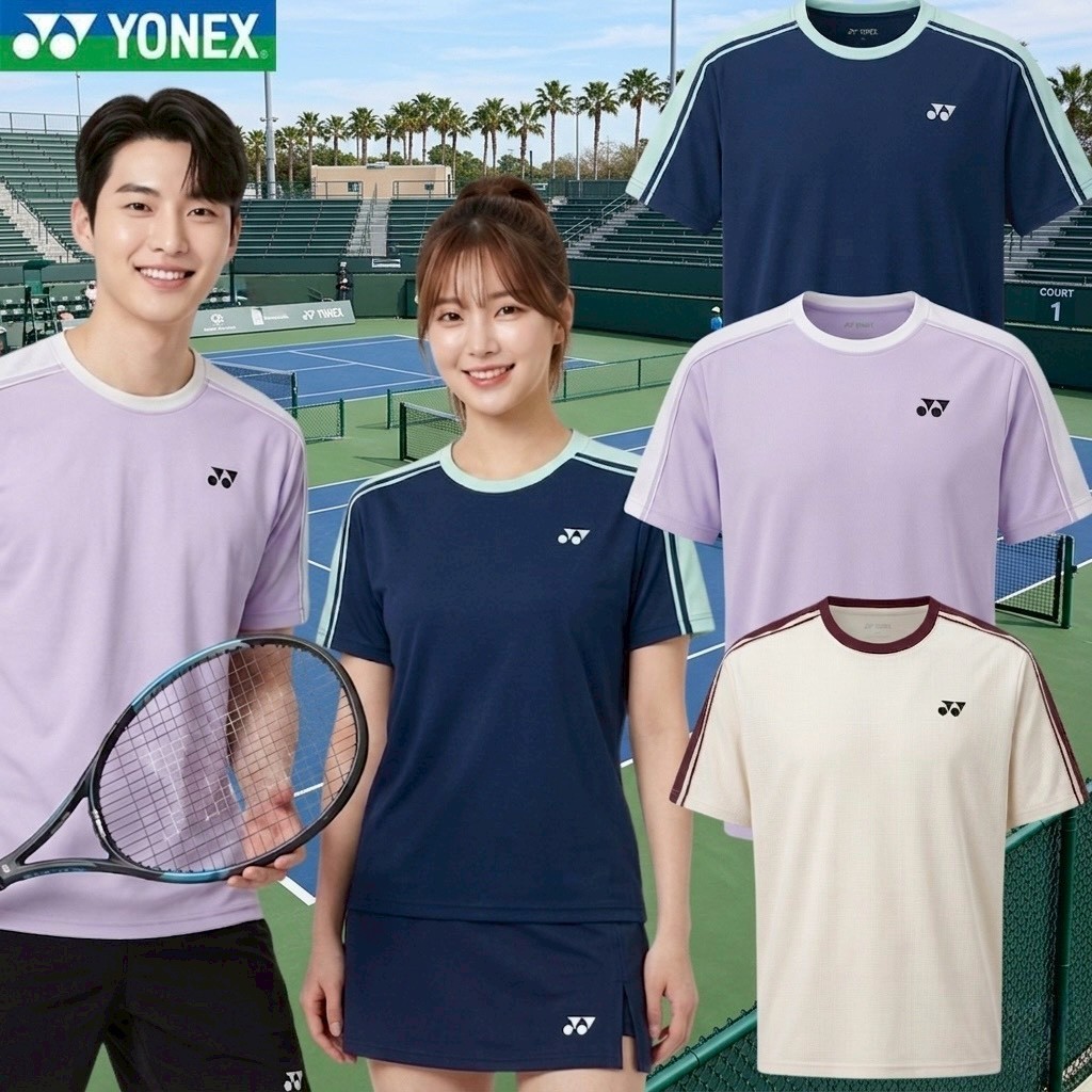รุ่นใหม่ล่าสุดผ้าดีแล้วดีอีกใส่สบายเสื้อแบด เสื้อเทนนิส ระยายอากาศดีแห้งไวไม่พอใจยินดีคืนเงิน เสื้อพิเกิ้ลบอล