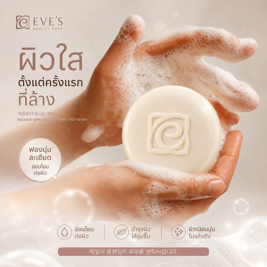 EVE'S สบู่ผิวกาย ลดสิว สมุนไพร แถมถุงตีฟองฟรี thumbnail 6