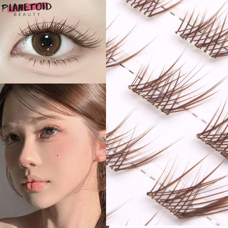 Brown Lash Clusters Soft Wispy Natural Brown DIY Eyelash Extension
