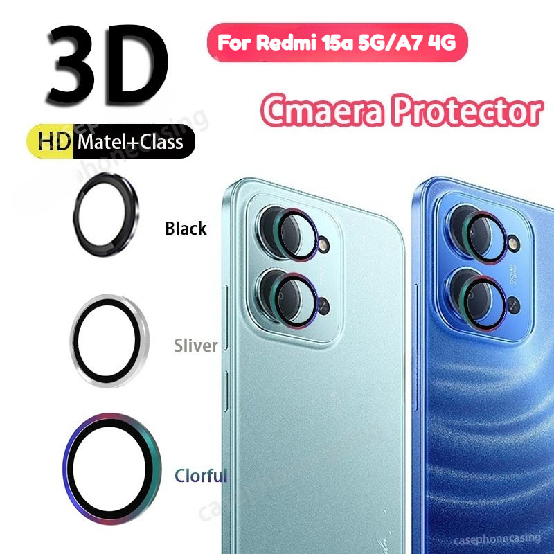 สําหรับ Redmi 15a 5G A7 4G Ultra HD โทรศัพท์กล้องเลนส์ฟิล์มกระจกนิรภัยสําหรับ Xiaomi Poco C81x อลูมิ