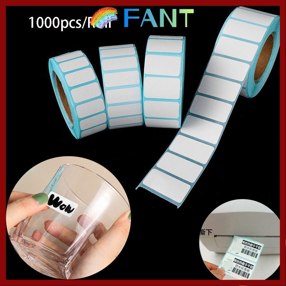 in สต็อกFANT 1000 ชิ้น/ม้วนกระดาษกาวขายร้อนซูเปอร์มาร์เก็ตราคาป้ายเปล่าแพคเกจป้าย