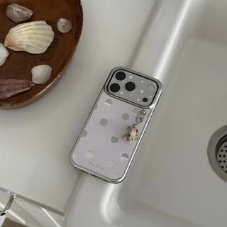 เก๋ไก๋สไตล์เกาหลีสไตล์อินฤดูร้อนกระจกลายจุดสดชื่นเหมาะสําหรับ iphone17pro/17promax เคสป้องกัน Apple 16 เคสโทรศัพท์ 16promax เคสป้องกัน 15 กันกระแทก 13/14 เคส 11/12/12promax/17air/15plus
