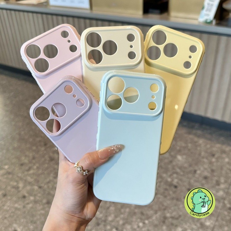 Lateral Love Heart เคสโทรศัพท์สําหรับ OPPO Reno 15F 15 FS 15 Pro Max Mini 15C 14 13 11 9 Pro 8 8Z 7Z 7 Lite 5G หรูหราน่ารัก Simple Candy สีกันกระแทกปลอกนุ่ม