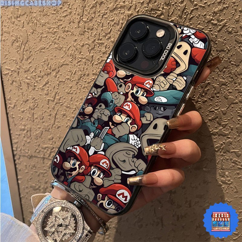 ส่งจากไทย เคสสำหรับไอโฟน12 มาลีโอ้ไฮโซ อินเทรนด์ เคสแข็งสี่สี For IPhone17 13 12 14 15 11 16Pro Max 7 8Plus SE2 XR XSMAX