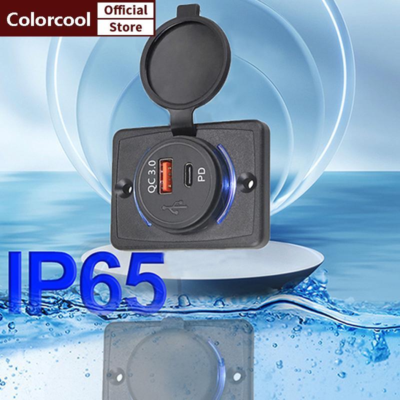 TH B21PD QC + PD/ B21 A + C 3.1A Car Charger Dual USB อะแดปเตอร์ทรงกลมกันน้ํา Soaet Power อะแดปเตอร์