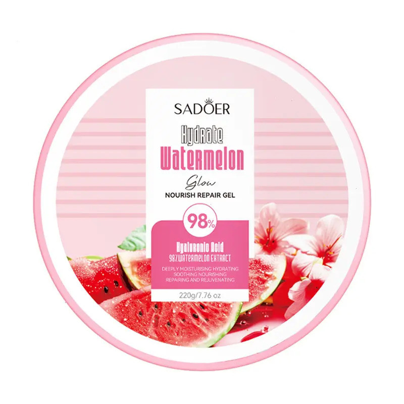 ROREC SADOER แตงโมกรดไฮยาลูโรนิกบํารุงซ่อมเจลผิวกระจ่างใส Hydrating Soothing Whitening 220g VA4H