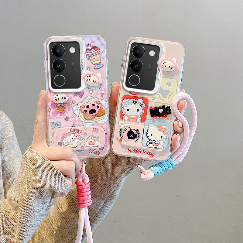 เคส Vivo V29 เคส Vivo V29 Pro เคส For Vivo ติดตั้งกระจก 3D ตุ๊กตา hard โทรศัพท์ BB-CYJZ