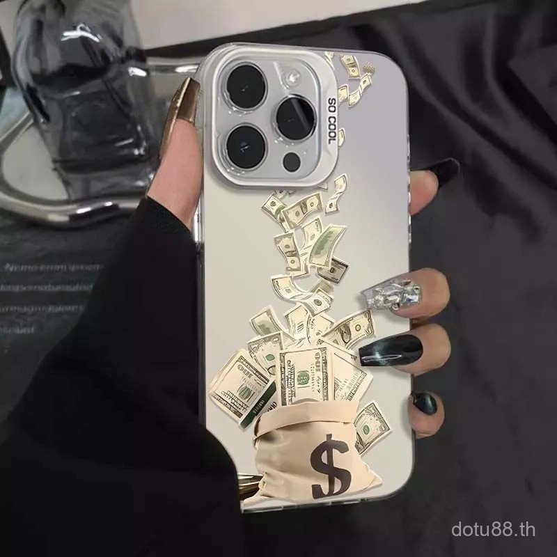 เคสโทรศัพท์ กรณีป้องกันโทรศัพท์หนึ่งกระเป๋าขนาดใหญ่ธนบัตรแฟชั่นสนุกป้องกันกรณีเหมาะสําหรับ ไอโฟน 17โ