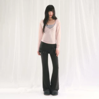 weekendhub ชุดเซ็ตสายเดี่ยว+เสื้อคลุมแดดคอวี บางเบา ฤดูร้อน
