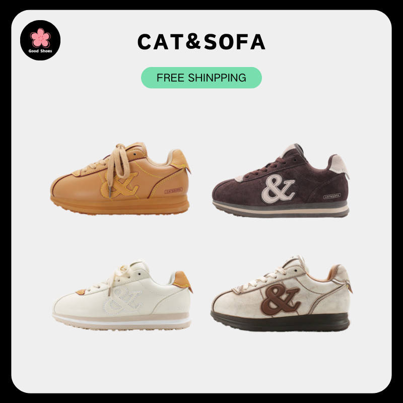 CAT&SOFA [พร้อมส่ง] 5cm Heels Cat and Sofa Old Money Style Platform Cornetto Shoes Cowhide Height-in