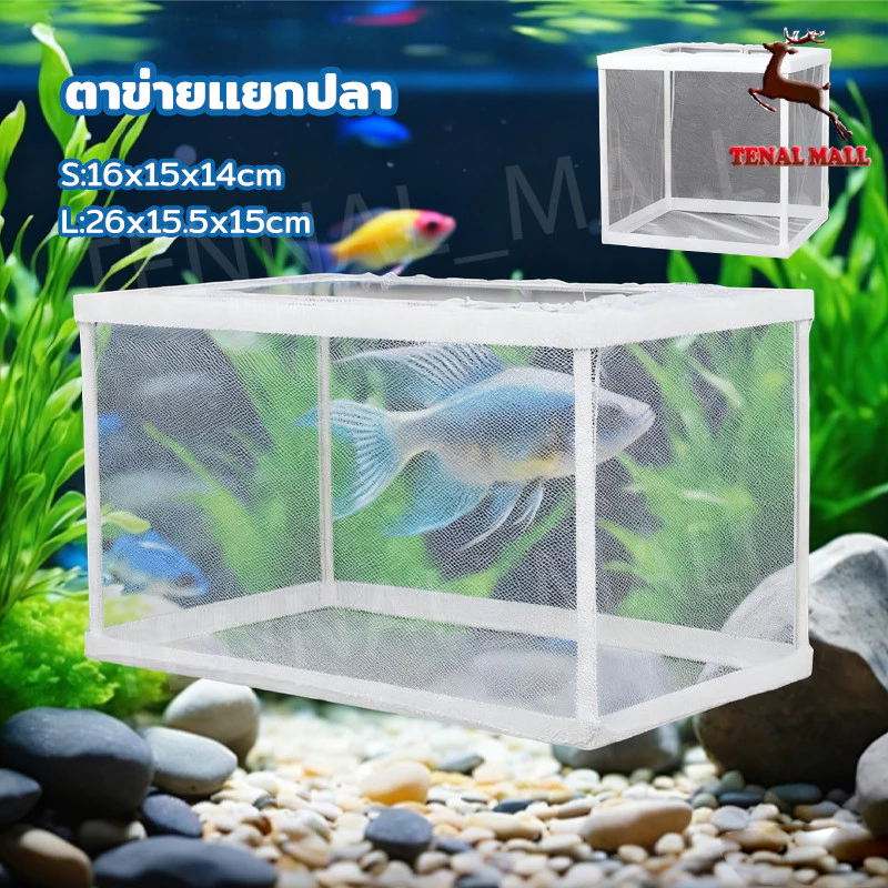 กล่องตาข่ายแยกเพาะพันธุ์ปลา กุ้ง สัตว์น้ำขนาดเล็ก