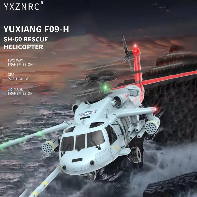 Yuxiang F09-h ใหม่ Rc เฮลิคอปเตอร์มอเตอร์ไร้แปรงคู่หนึ่งคีย์กลับ 6 แกน Gyroscope Gps รีโมทคอนโทรลเคร
