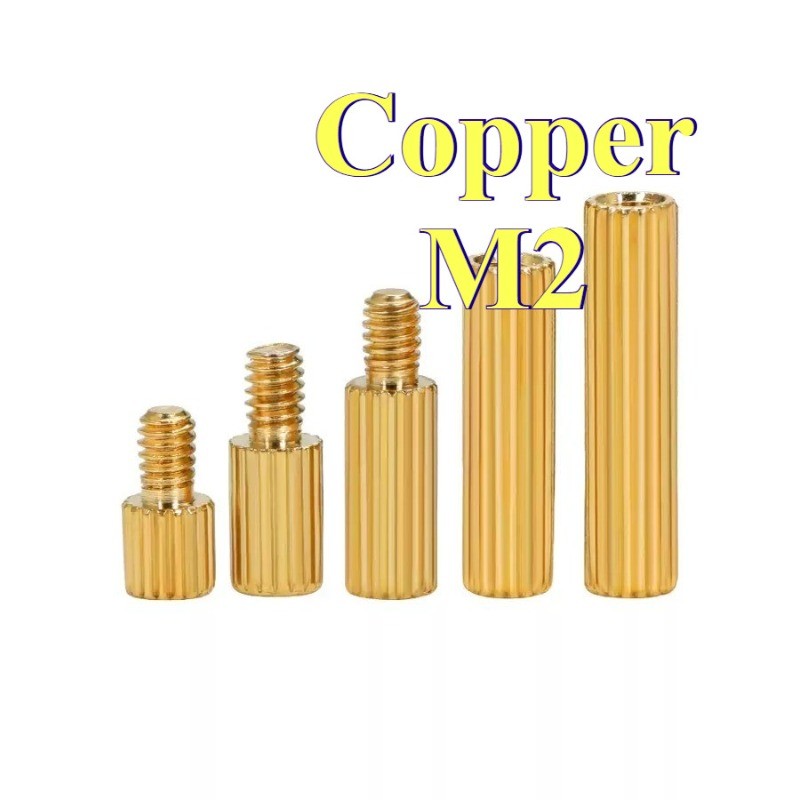 M2 double pass ทองแดงคอลัมน์รอบ knurled การตรวจสอบคอลัมน์สนับสนุนหัวเดียวทองแดงคอลัมน์กล้องรักษาความ