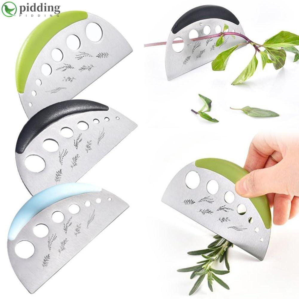 PIDDING เครื่องตัดสมุนไพร Stripper, 7 หลุม 2 in 1 Vanilla ผัก Greens Leaf Remover, สแตนเลสแบบพกพาสมุ