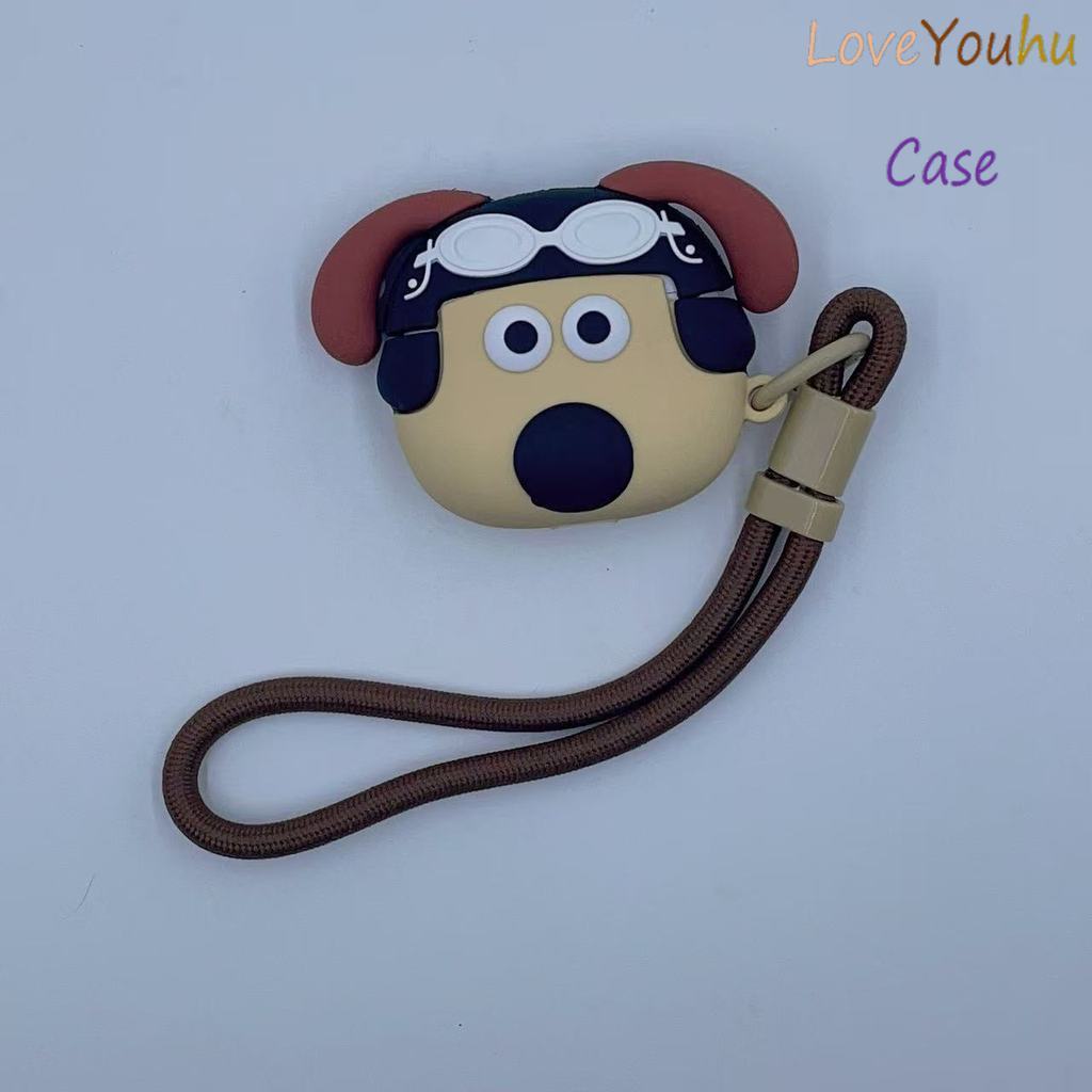 Loveyouhu สําหรับ GOOJODOQ J201 J206 J228 J229 หูฟัง & Lanyard Creative Watchdog รูปแบบ