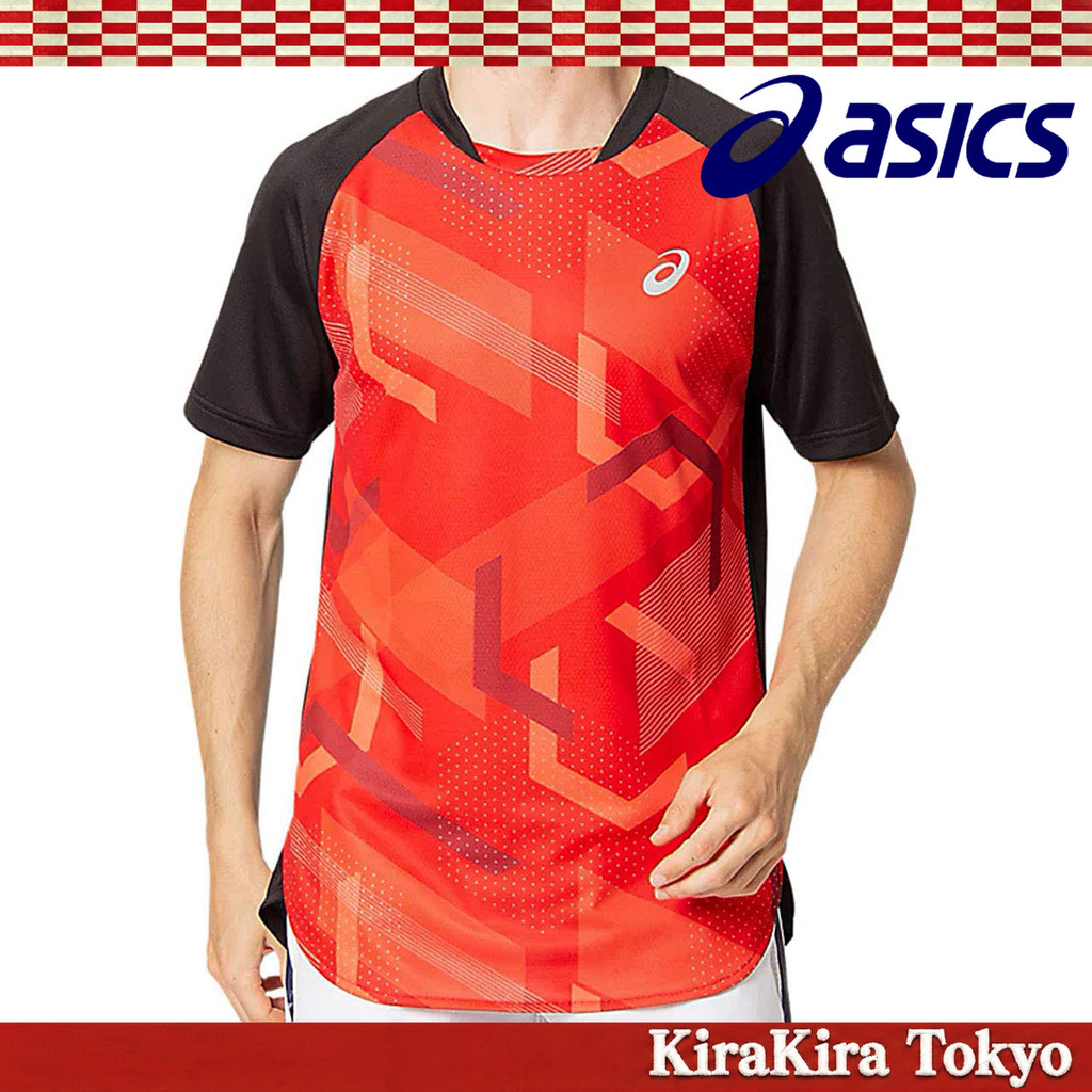 【Direct from Japan】 แอคทีบรีซเทค! เสื้อเทนนิสแขนสั้นสำหรับผู้ชาย Alumax สีแดงคลาสสิก สวมใส่สบาย ระบา
