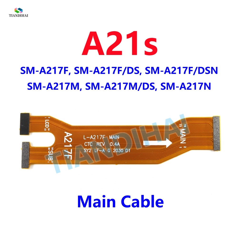 1pcs สําหรับ Samsung Galaxy A21s A217F A217F/DS A217M A217N SUB Flex หลักเมนบอร์ด CTC Connector Flex
