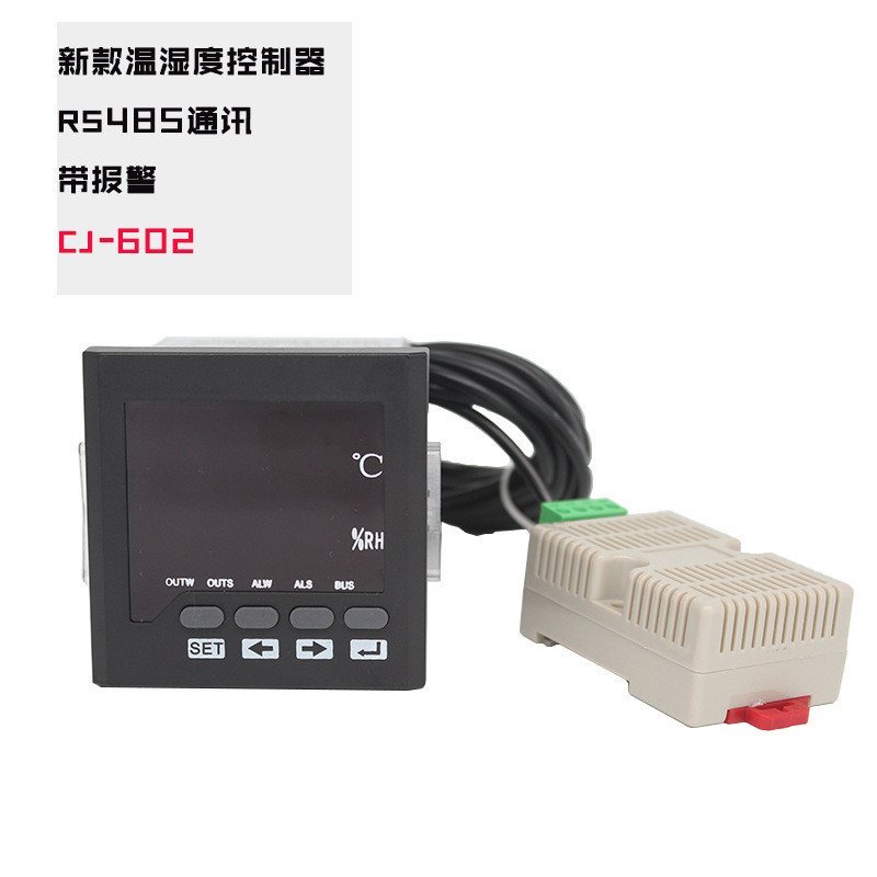 จอแสดงผลดิจิตอลสีดําอุณหภูมิความชื้นอัจฉริยะการฟักไข่อัตโนมัติตัวควบคุมเรือนกระจกความแม่นยําสูง CJ-6