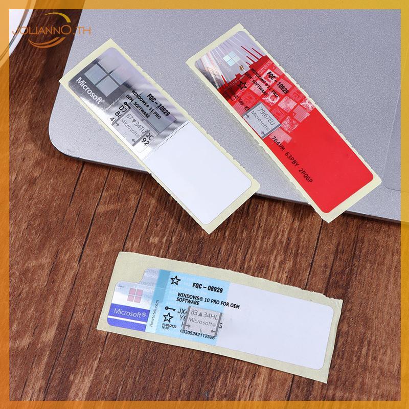 Joliann0 สําหรับ Win11/10 Por Coa ระบบการอนุญาตรหัสความปลอดภัยสติกเกอร์ Key Tag ป้ายสําหรับแล็ปท็อปค